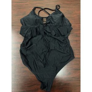 Black One Piece Bikini Size Medium- Never Worn